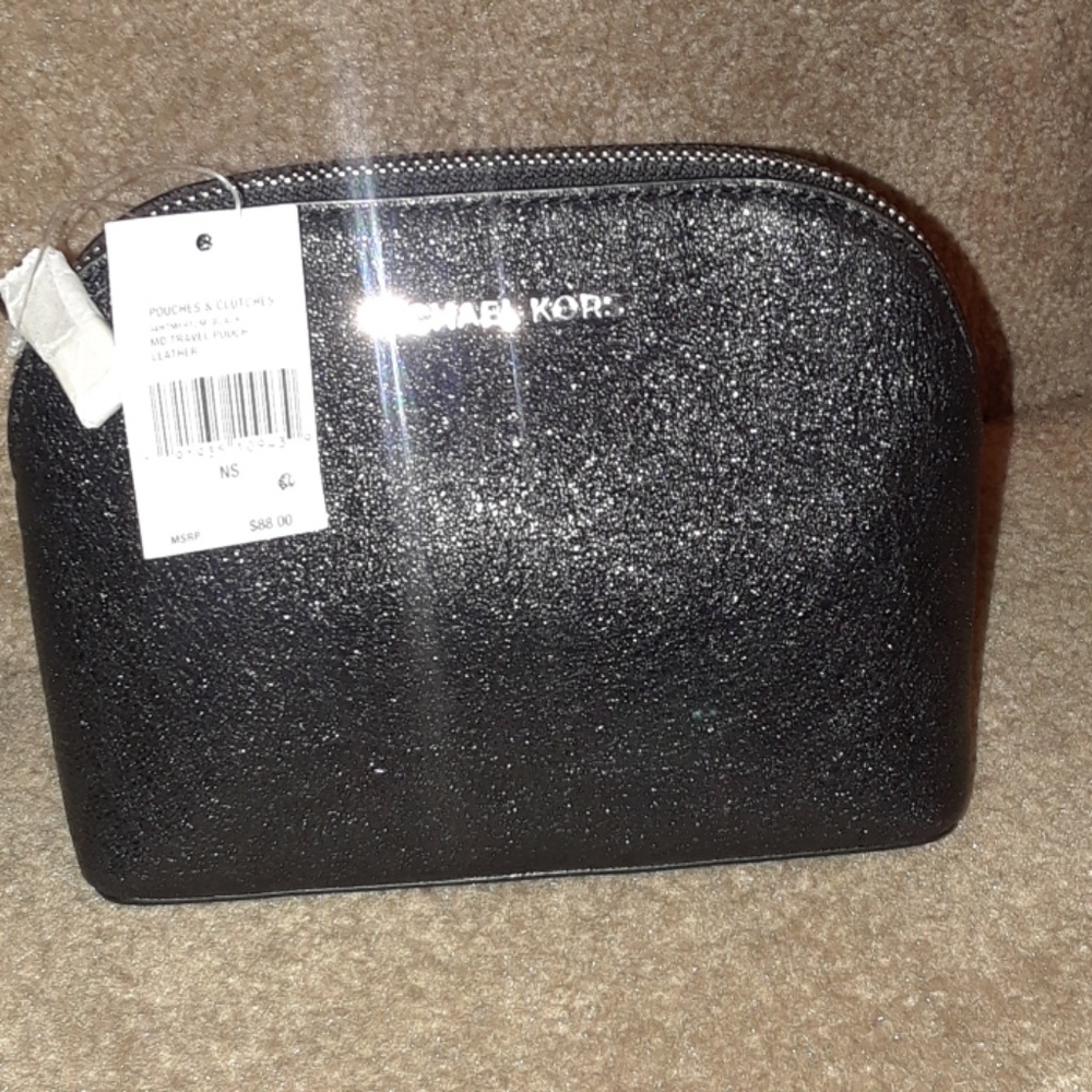 Michael Kor pouch&clutch with silver hardware